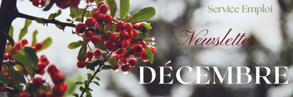 Les dernières actions de l’année – Newsletter de Décembre