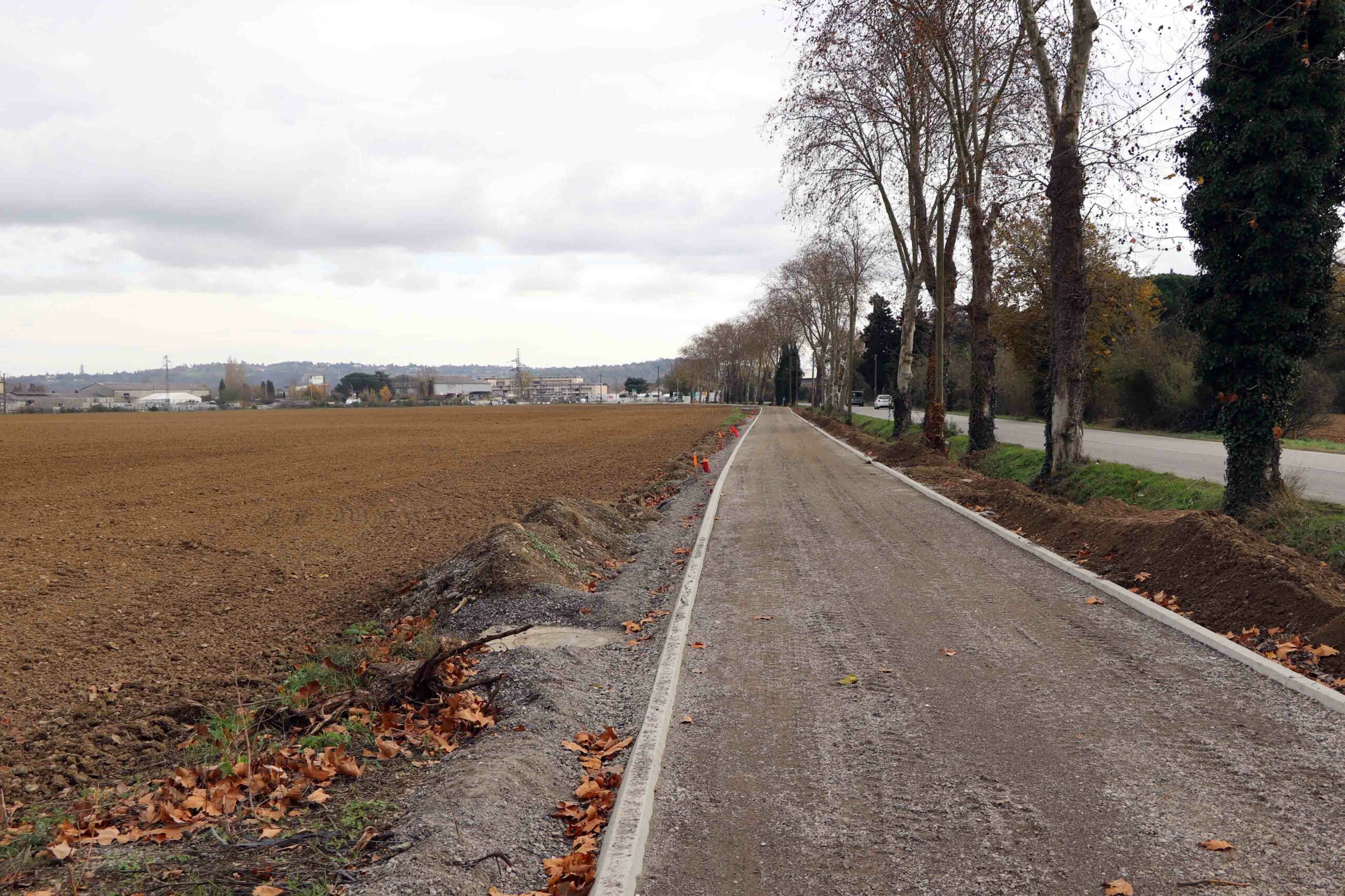 Avenue de Palarin en travaux