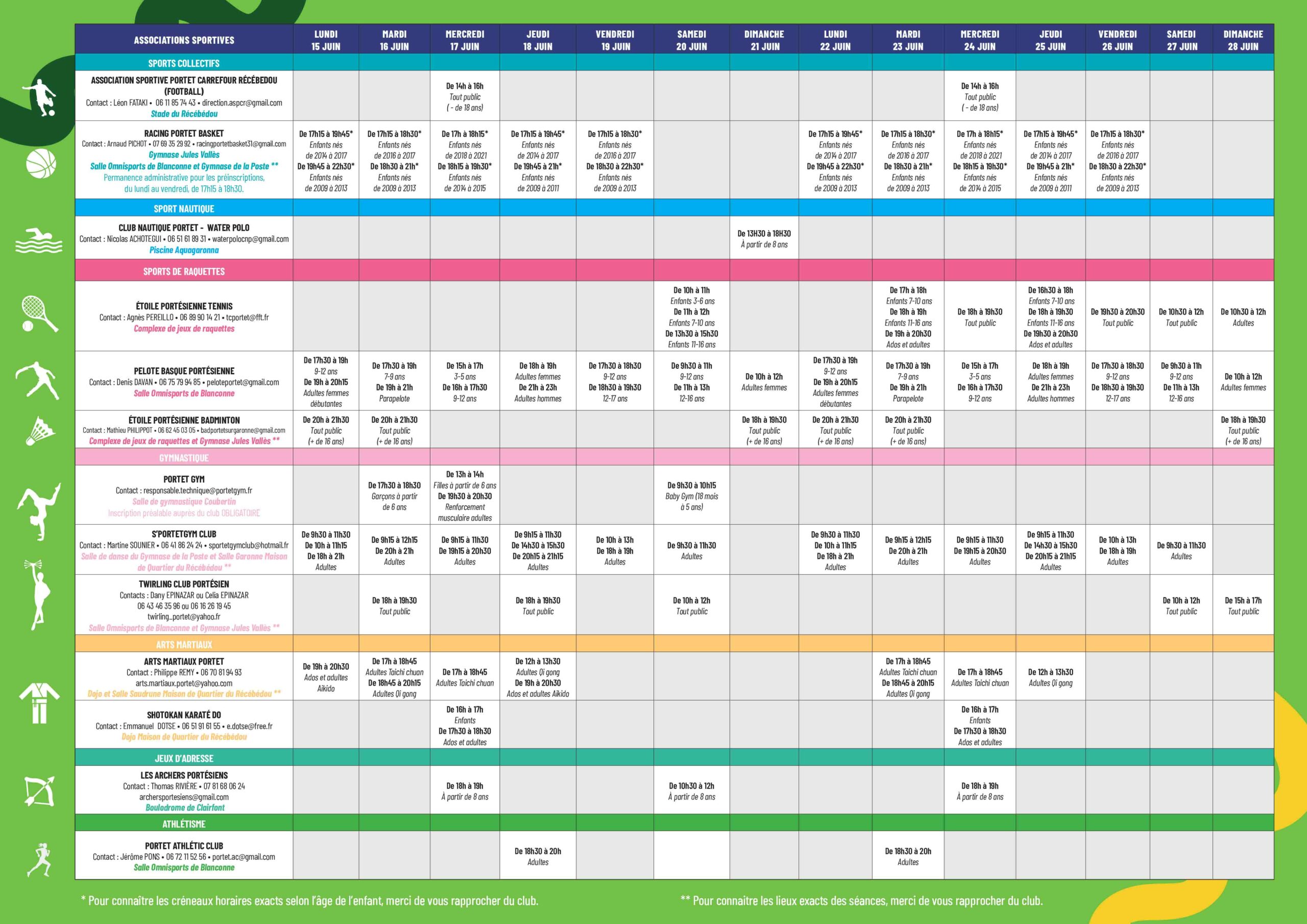Quinzaine sportive_Planning_2026-visuel